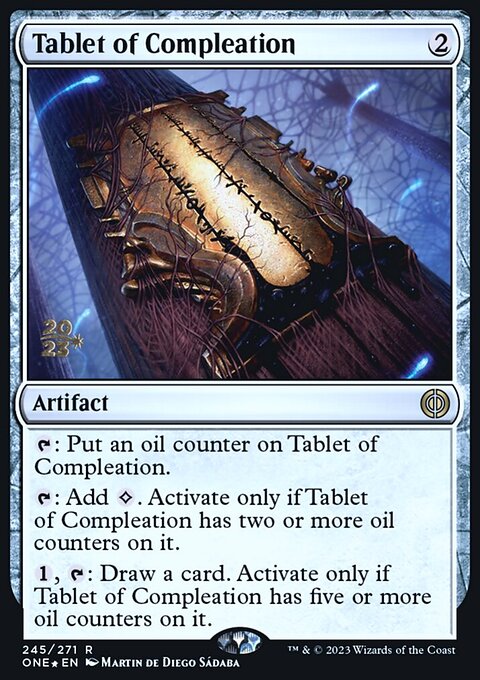 Tablet of Compleation, Phyrexia: All Will Be One Promos #245s, Magic: The Gathering card