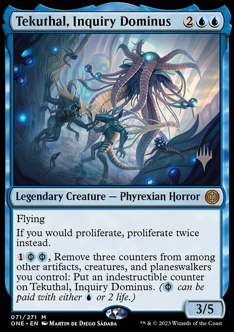 Tekuthal, Inquiry Dominus, Phyrexia: All Will Be One Promos #71p, Magic: The Gathering card