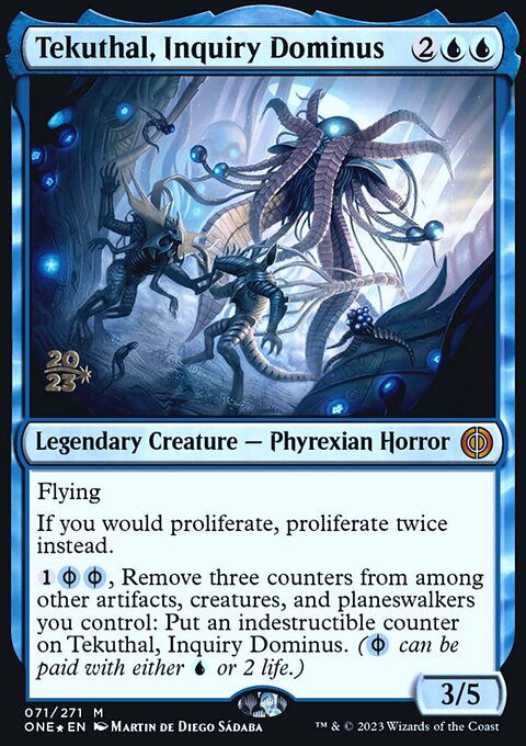 Tekuthal, Inquiry Dominus, Phyrexia: All Will Be One Promos #71s, Magic: The Gathering card