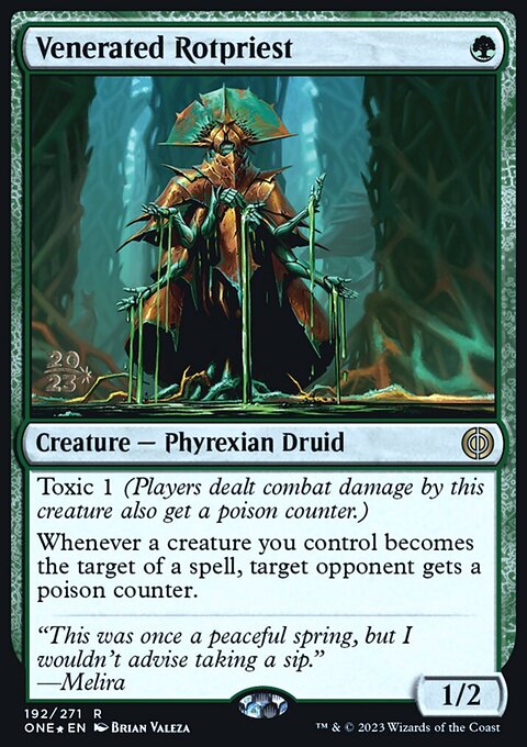 Venerated Rotpriest, Phyrexia: All Will Be One Promos #192s, Magic: The Gathering card