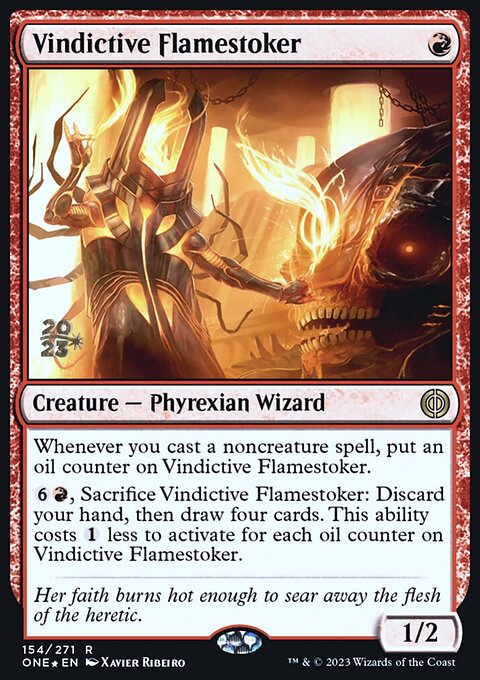 Vindictive Flamestoker, Phyrexia: All Will Be One Promos #154s, Magic: The Gathering card