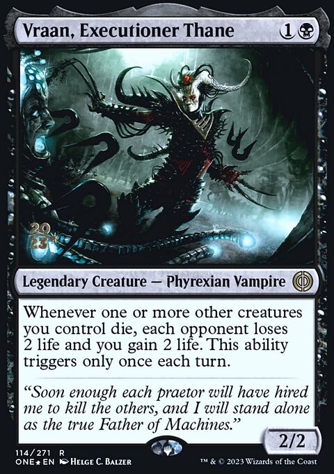 Vraan, Executioner Thane, Phyrexia: All Will Be One Promos #114s, Magic: The Gathering card