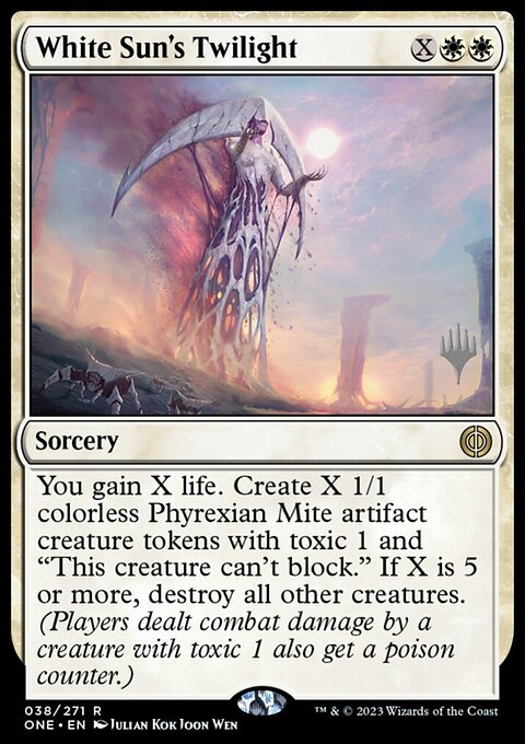 White Sun's Twilight, Phyrexia: All Will Be One Promos #38p, Magic: The Gathering card