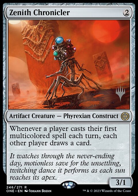 Zenith Chronicler, Phyrexia: All Will Be One Promos #246p, Magic: The Gathering card