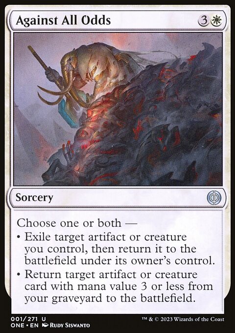 Against All Odds, Phyrexia: All Will Be One #1, Magic: The Gathering card