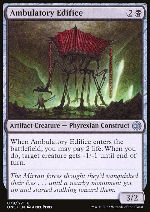 Ambulatory Edifice, Phyrexia: All Will Be One #79, Magic: The Gathering card