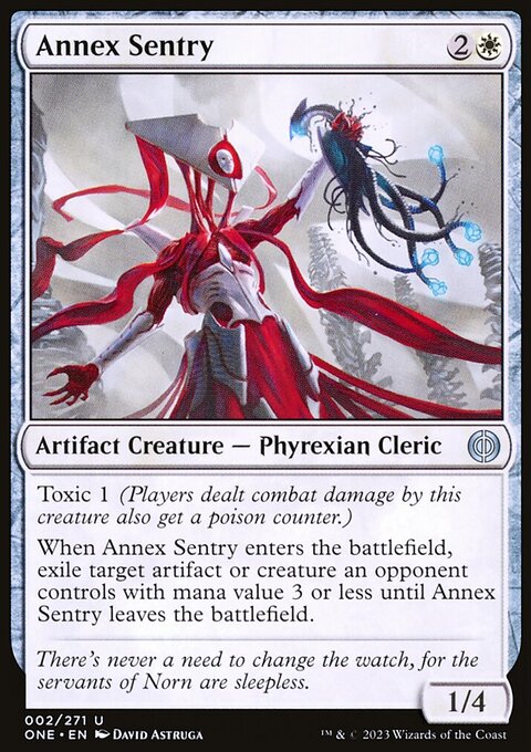 Annex Sentry, Phyrexia: All Will Be One #2, Magic: The Gathering card