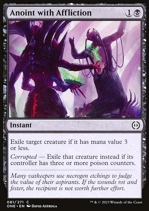 Anoint with Affliction, Phyrexia: All Will Be One #81, Magic: The Gathering card