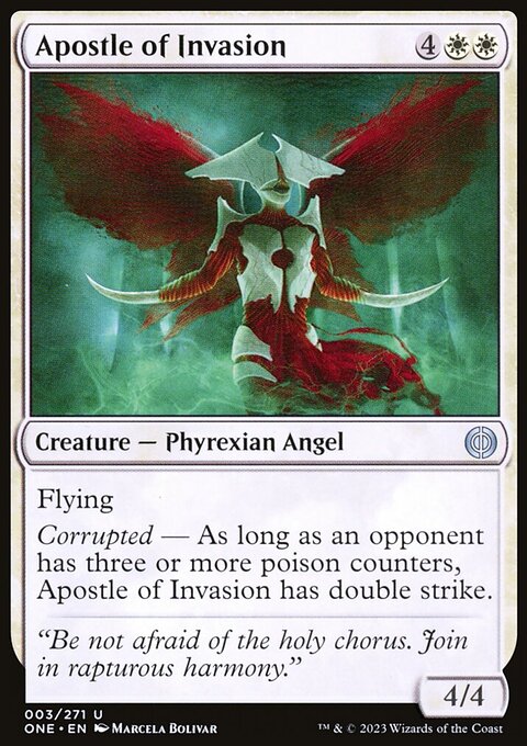 Apostle of Invasion, Phyrexia: All Will Be One #3, Magic: The Gathering card