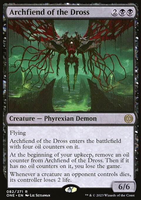 Archfiend of the Dross, Phyrexia: All Will Be One #82, Magic: The Gathering card