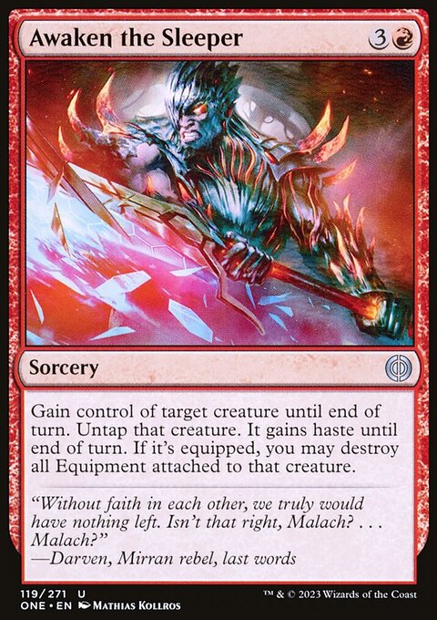 Awaken the Sleeper, Phyrexia: All Will Be One #119, Magic: The Gathering card