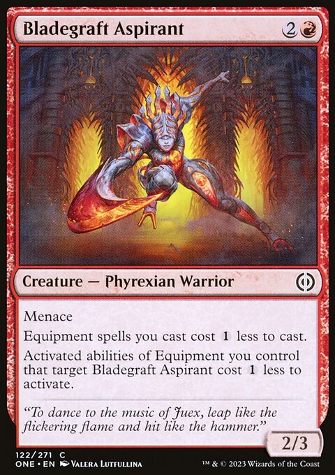 Bladegraft Aspirant, Phyrexia: All Will Be One #122, Magic: The Gathering card