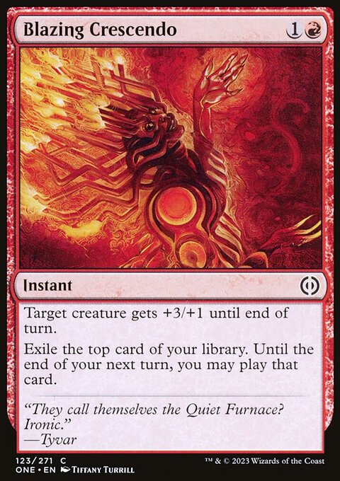 Blazing Crescendo, Phyrexia: All Will Be One #123, Magic: The Gathering card