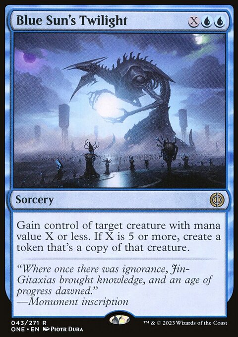 Blue Sun's Twilight, Phyrexia: All Will Be One #43, Magic: The Gathering card