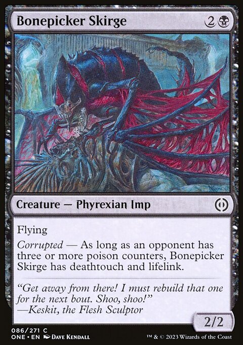 Bonepicker Skirge, Phyrexia: All Will Be One #86, Magic: The Gathering card
