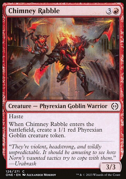 Chimney Rabble, Phyrexia: All Will Be One #126, Magic: The Gathering card