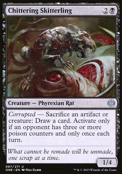 Chittering Skitterling, Phyrexia: All Will Be One #87, Magic: The Gathering card