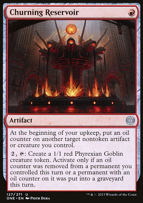 Churning Reservoir, Phyrexia: All Will Be One #127, Magic: The Gathering card