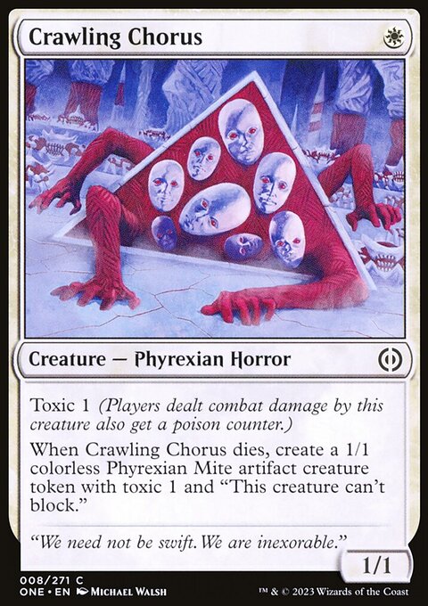 Crawling Chorus, Phyrexia: All Will Be One #8, Magic: The Gathering card