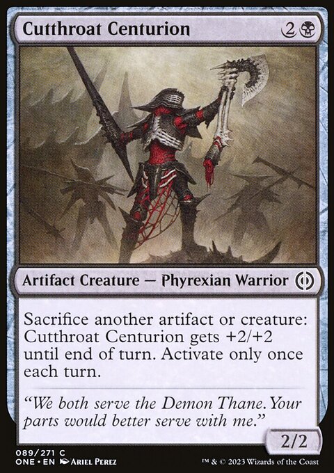 Cutthroat Centurion, Phyrexia: All Will Be One #89, Magic: The Gathering card