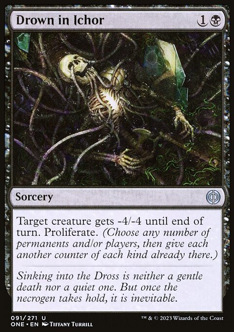 Drown in Ichor, Phyrexia: All Will Be One #91, Magic: The Gathering card