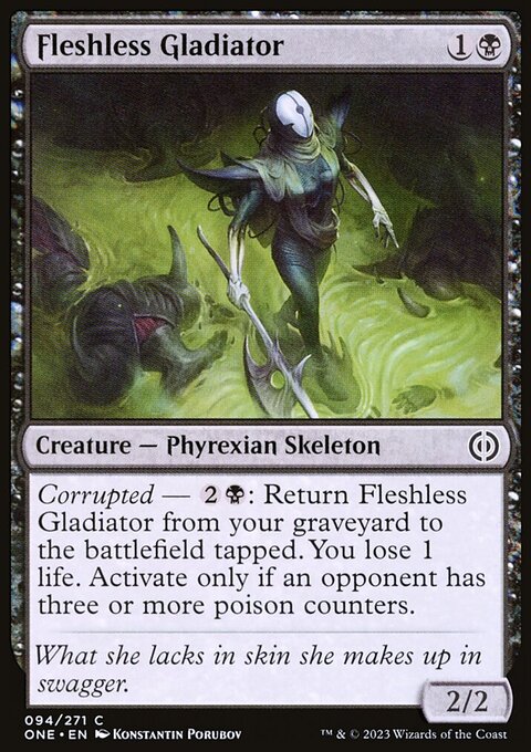 Fleshless Gladiator, Phyrexia: All Will Be One #94, Magic: The Gathering card