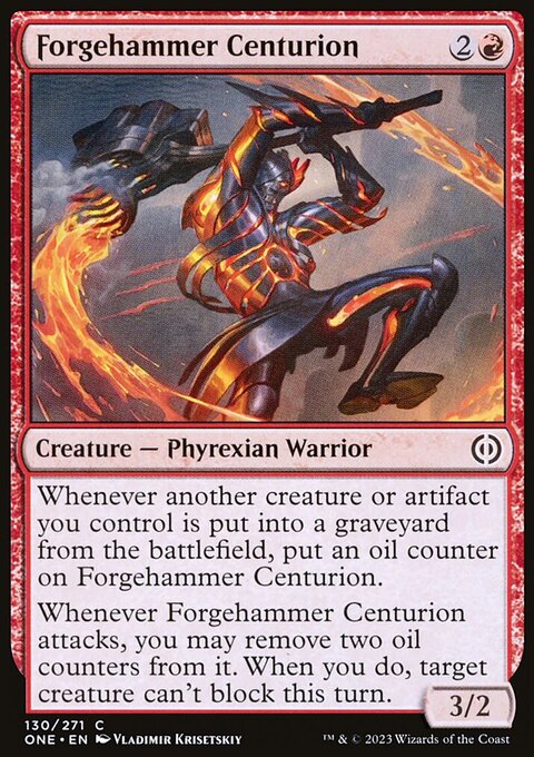 Forgehammer Centurion, Phyrexia: All Will Be One #130, Magic: The Gathering card