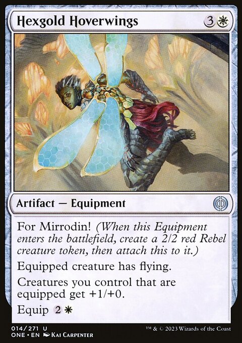 Hexgold Hoverwings, Phyrexia: All Will Be One #14, Magic: The Gathering card