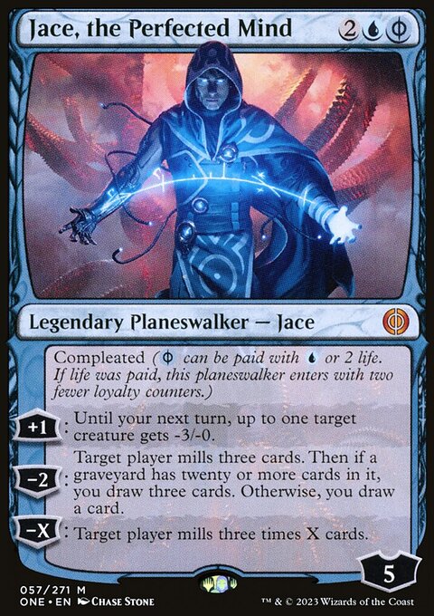 Jace, the Perfected Mind, Phyrexia: All Will Be One #57, Magic: The Gathering card