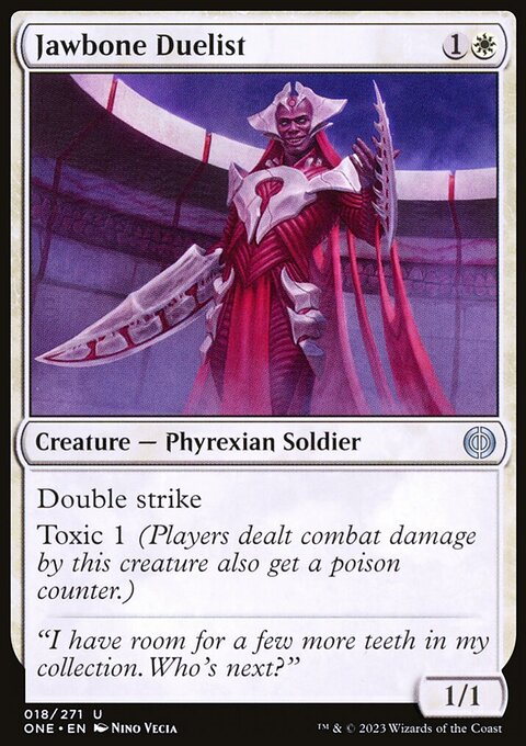 Jawbone Duelist, Phyrexia: All Will Be One #18, Magic: The Gathering card