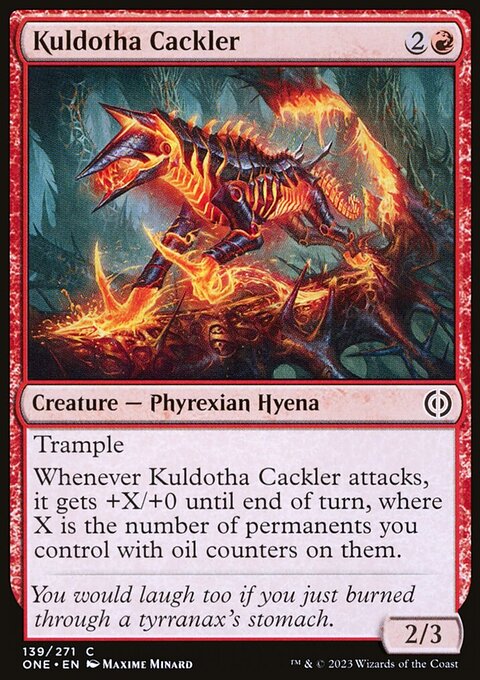 Kuldotha Cackler, Phyrexia: All Will Be One #139, Magic: The Gathering card