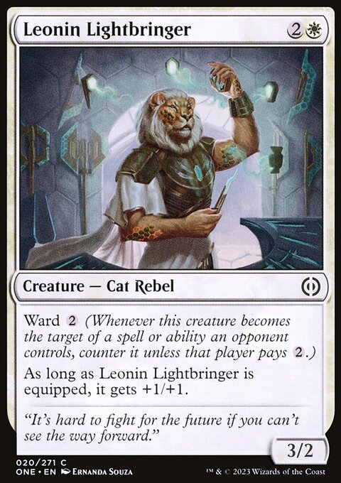 Leonin Lightbringer, Phyrexia: All Will Be One #20, Magic: The Gathering card