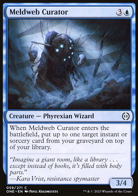 Meldweb Curator, Phyrexia: All Will Be One #59, Magic: The Gathering card