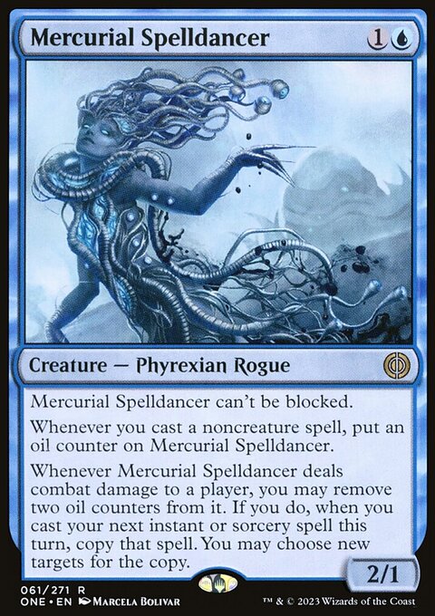 Mercurial Spelldancer, Phyrexia: All Will Be One #61, Magic: The Gathering card