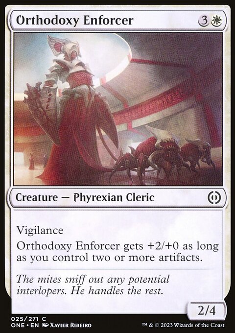Orthodoxy Enforcer, Phyrexia: All Will Be One #25, Magic: The Gathering card