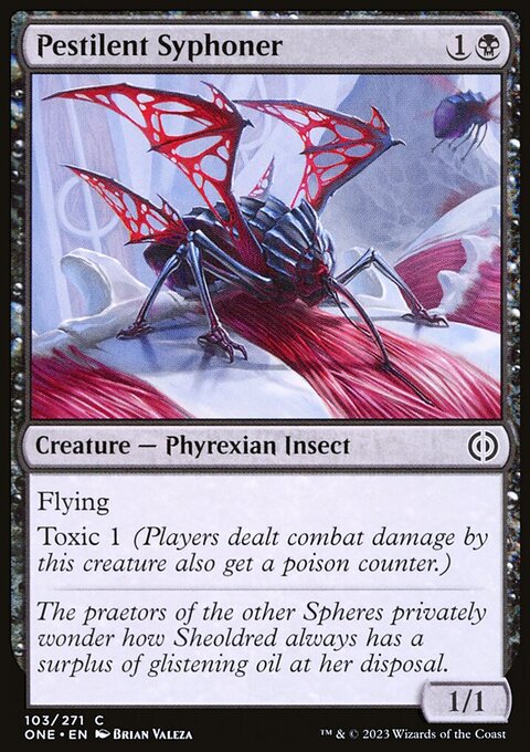Pestilent Syphoner, Phyrexia: All Will Be One #103, Magic: The Gathering card