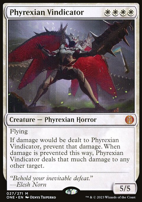 Phyrexian Vindicator, Phyrexia: All Will Be One #27, Magic: The Gathering card