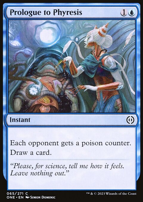 Prologue to Phyresis, Phyrexia: All Will Be One #65, Magic: The Gathering card