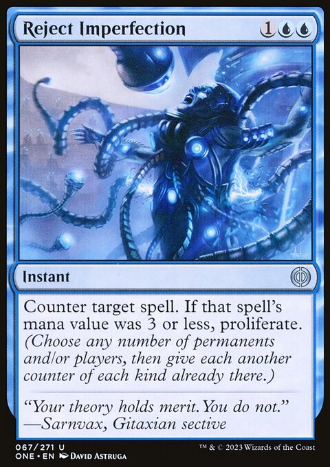 Reject Imperfection, Phyrexia: All Will Be One #67, Magic: The Gathering card