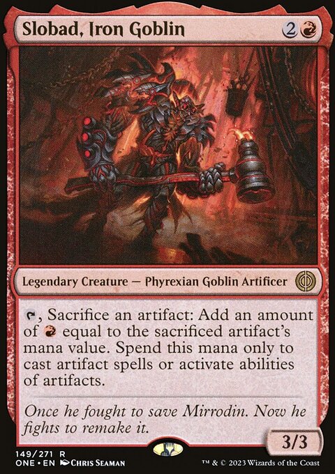Slobad, Iron Goblin, Phyrexia: All Will Be One #149, Magic: The Gathering card