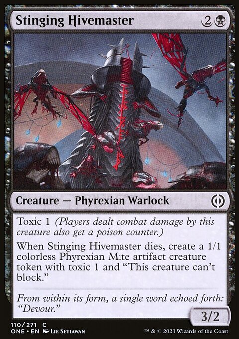 Stinging Hivemaster, Phyrexia: All Will Be One #110, Magic: The Gathering card