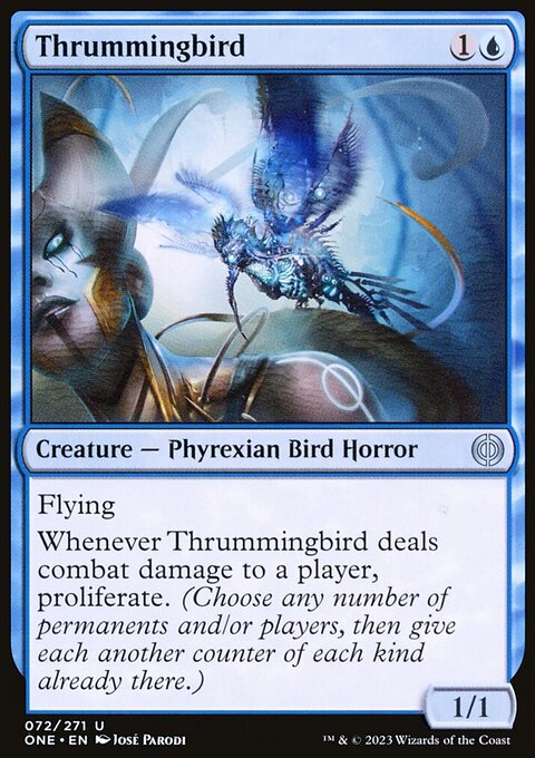Thrummingbird, Phyrexia: All Will Be One #72, Magic: The Gathering card