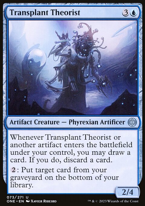 Transplant Theorist, Phyrexia: All Will Be One #73, Magic: The Gathering card