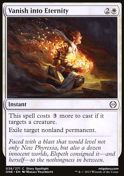 Vanish into Eternity, Phyrexia: All Will Be One #36, Magic: The Gathering card