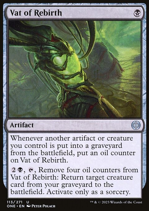 Vat of Rebirth, Phyrexia: All Will Be One #113, Magic: The Gathering card
