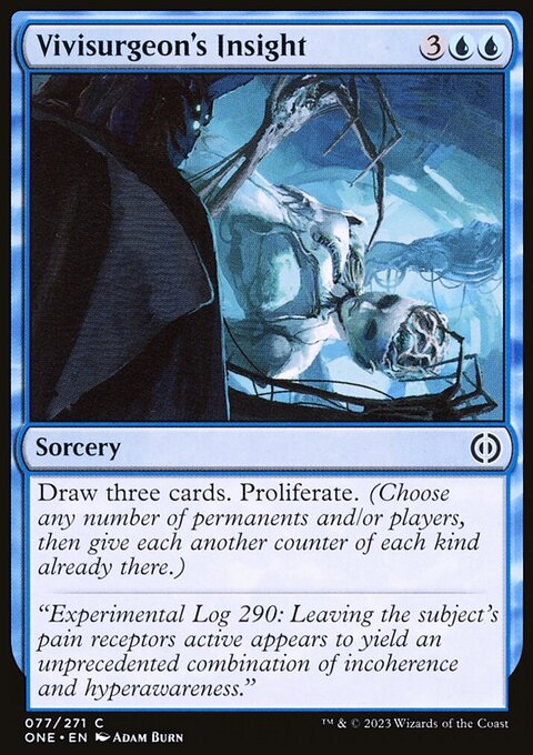 Vivisurgeon's Insight, Phyrexia: All Will Be One #77, Magic: The Gathering card