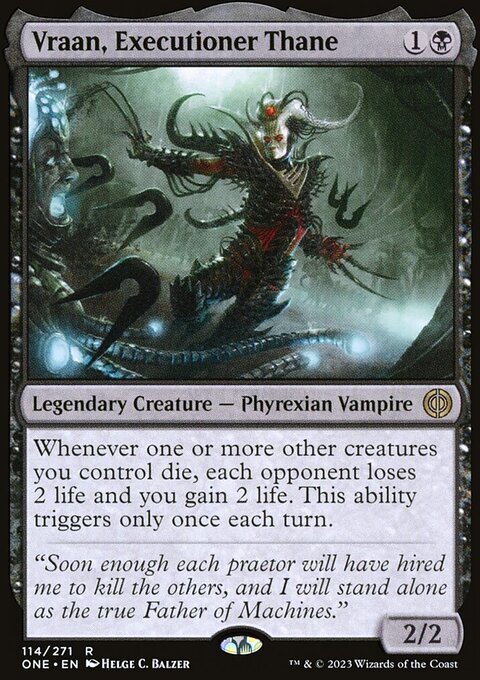 Vraan, Executioner Thane, Phyrexia: All Will Be One #114, Magic: The Gathering card
