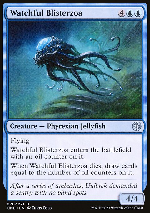 Watchful Blisterzoa, Phyrexia: All Will Be One #78, Magic: The Gathering card