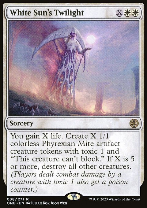 White Sun's Twilight, Phyrexia: All Will Be One #38, Magic: The Gathering card