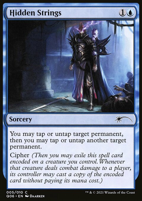 Hidden Strings, Pioneer Challenger Decks 2021 #5, Magic: The Gathering card